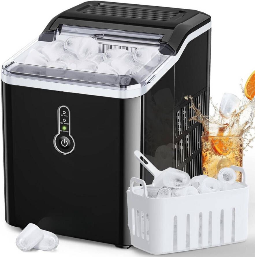 IJsblokjesmachine IJsblokjesmaker IJsschep Draagbaar RVS IJs Warme weer Koude drankjes Horeca Zomer IJsblokjes IJsmaler