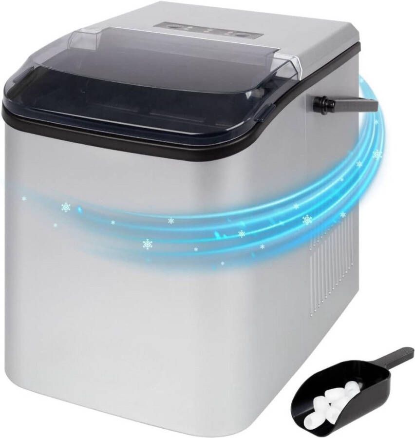 IJsblokjesmachine IJsblokjesmaker IJsschep Draagbaar RVS IJs Warme weer Koude drankjes Horeca Zomer IJsblokjes IJsmaler