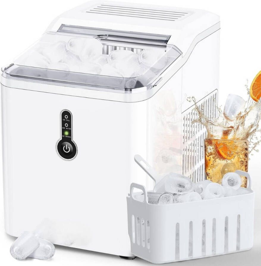 IJsblokjesmachine IJsblokjesmaker IJsschep Draagbaar RVS IJs Warme weer Koude drankjes Horeca Zomer IJsblokjes IJsmaler