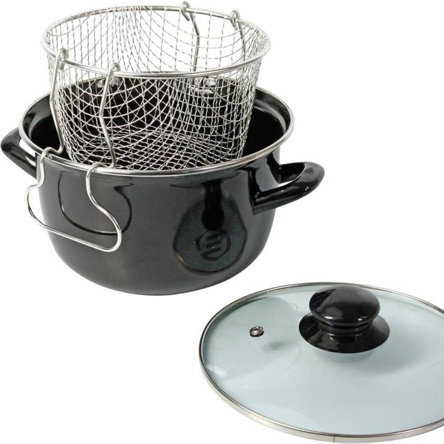 Equivera Oliebollenpan Professionele Friteuse voor Oliebollen Oliebollenmaker Perfect voor Oud en Nieuw