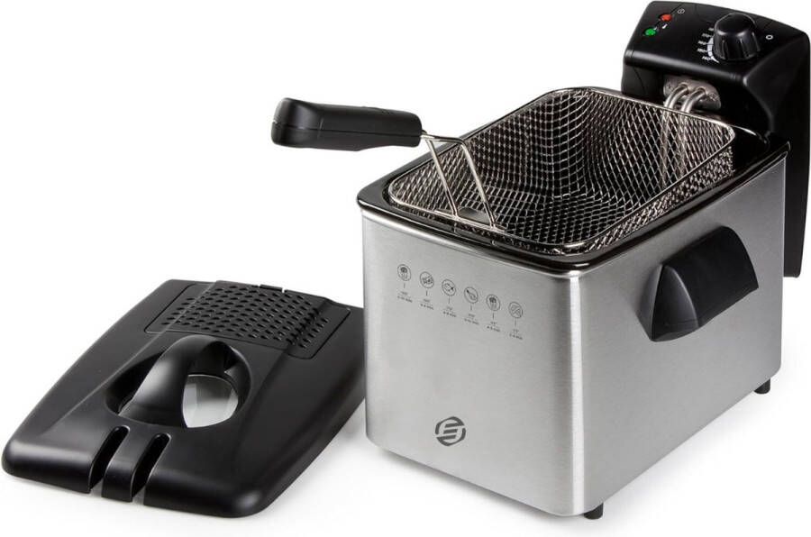 Equivera Oliebollenpan Professionele Friteuse voor Oliebollen Oliebollenmaker Perfect voor Oud en Nieuw