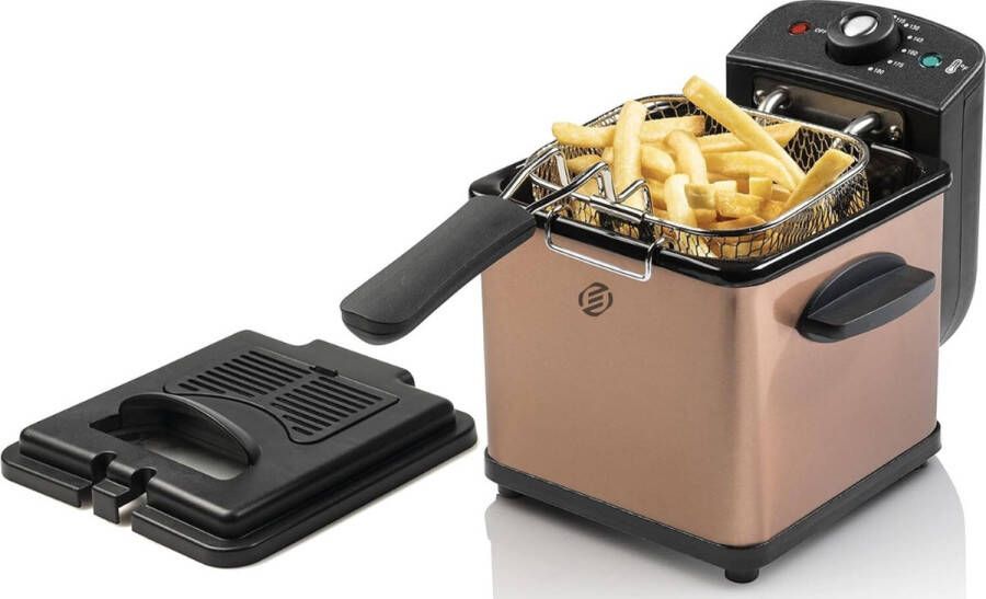 Equivera Oliebollenpan Professionele Friteuse voor Oliebollen Oliebollenmaker Perfect voor Oud en Nieuw