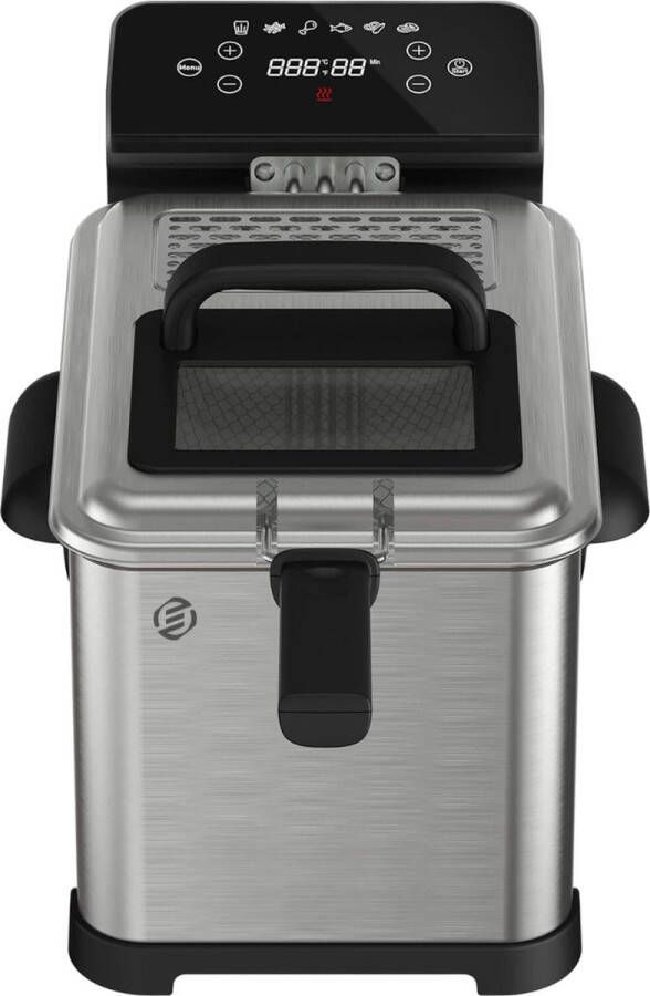 Equivera Oliebollenpan Professionele Friteuse voor Oliebollen Oliebollenmaker Perfect voor Oud en Nieuw