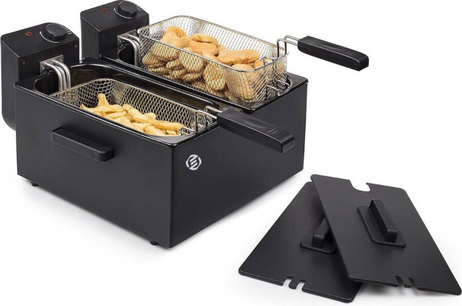 Equivera Oliebollenpan Professionele Friteuse voor Oliebollen Oliebollenmaker Perfect voor Oud en Nieuw