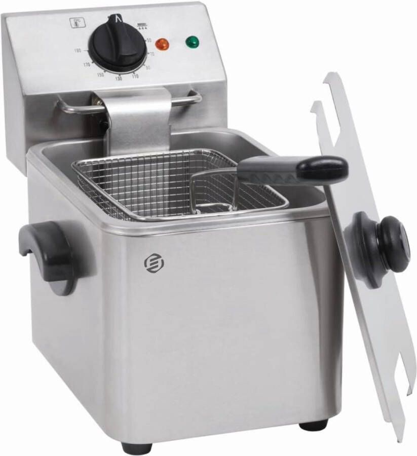 Equivera Oliebollenpan Professionele Friteuse voor Oliebollen Oliebollenmaker Perfect voor Oud en Nieuw