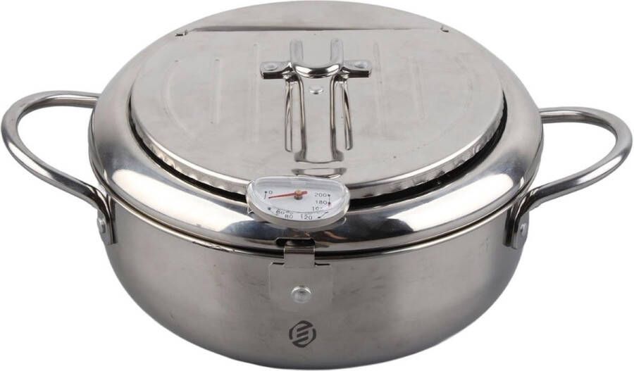 Equivera Oliebollenpan Professionele Friteuse voor Oliebollen Oliebollenmaker Perfect voor Oud en Nieuw