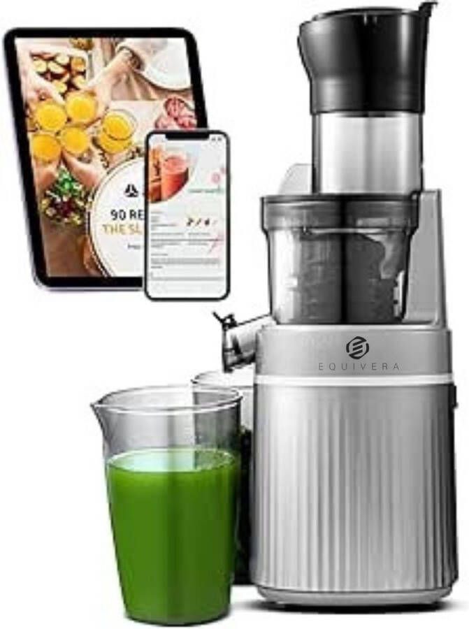 Equivera Sapcentrifuge voor Groente en Fruit Juicer voor Groente en Fruit Sap Machine Sap Maker Slow Juicer Elektrische Sap Pers