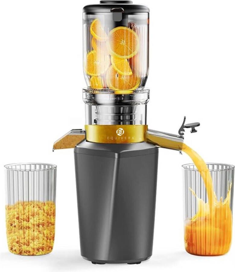 Equivera Sapcentrifuge voor Groente en Fruit Juicer voor Groente en Fruit Sap Machine Sap Maker Slow Juicer Elektrische Sap Pers