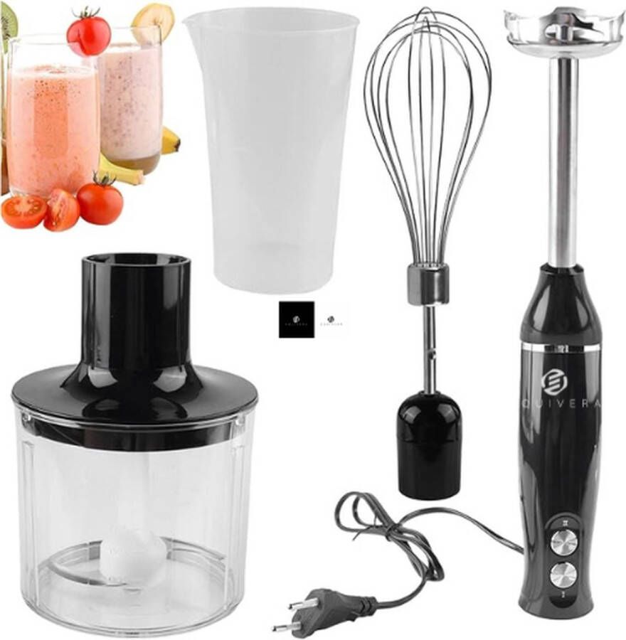 Equivera Staafmixer 3-In-1 Mixer Multifunctionele Handmixer Hakmolen Garde