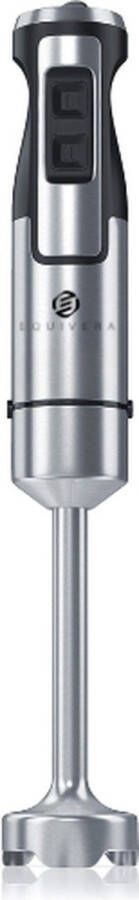 Equivera Staafmixer Snelheidsregeling 4 Roestvrijstalen Messen Sleutelschakelaar Afneembare Mengstaaf