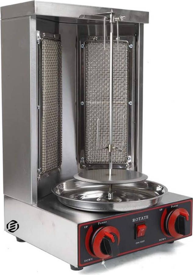 Equivera Verticale Grill Multigrill Met Draaispit Elektrische Grill Kebal Grill Kippengrill Kip Grill Donergrill MUST HAVE