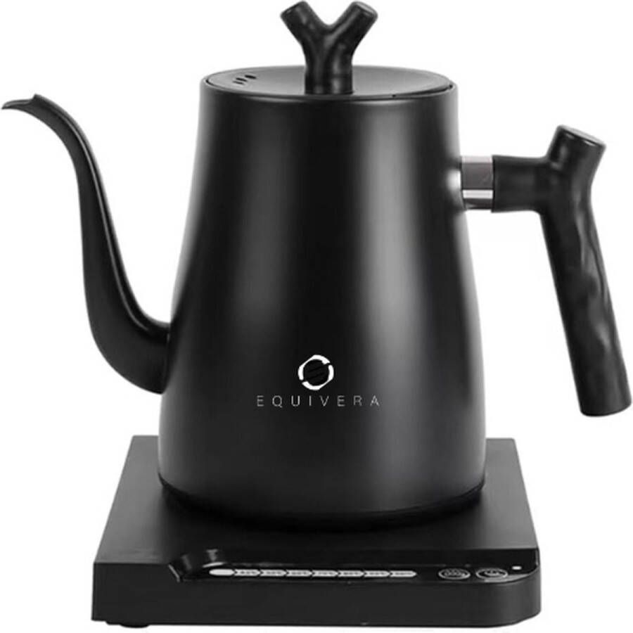 Equivera Waterkoker- Roestvrijstaal Temperatuurbediening Warmhoudfunctie Snelkookfunctie