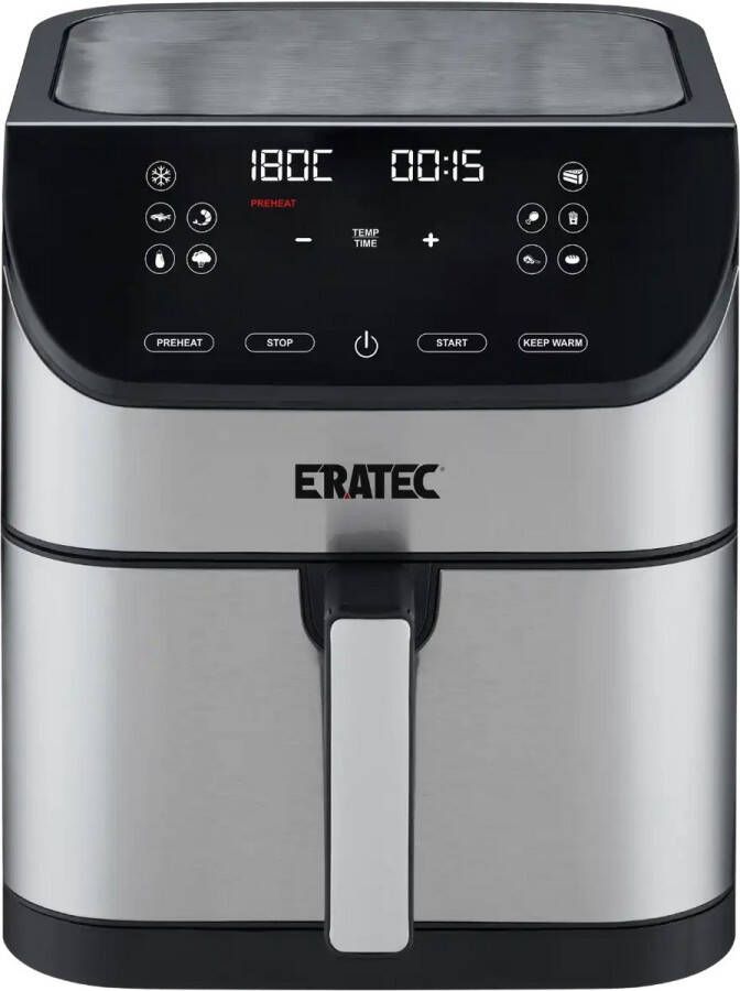 ERATEC AF-60 – Heteluchtfriteuse XXL – 5 L – 1500 W – Zonder Olie – LED Touchscreen – 10 Programma's – Stanlees Still