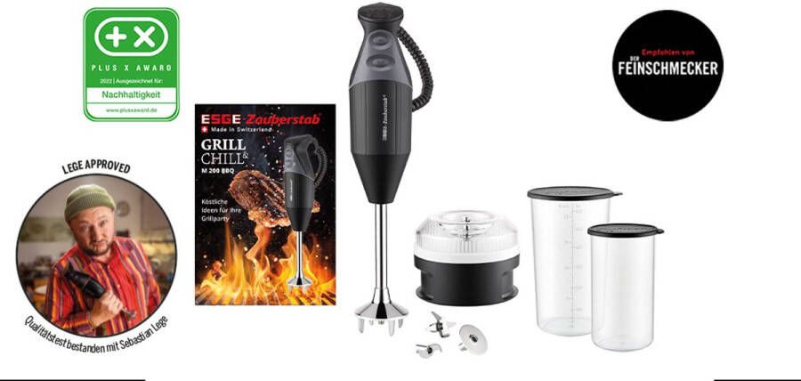Esge M 200 BBQ Staafmixer 200 W Met hakmolenopzet Zwart