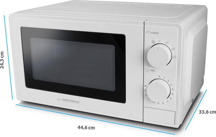 Esperanza ESTOFADO Wit Solo-magnetron Aanrecht 20 l 700 W