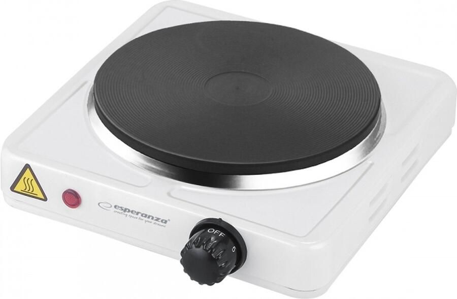 Esperanza EKH002W kookplaat Zwart Wit Aanrecht Gesealde plaat 1 zone(s)