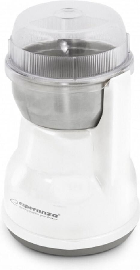 Esperanza Koffiemolen Lungo Elektrische koffiemolen Wit RVS mes