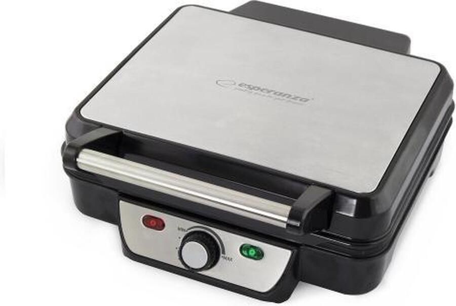 Esperanza ''Provolone'' 2 in 1 Elektrische contactgrill Platte grill Anti aanbaklaag 2000W RVS