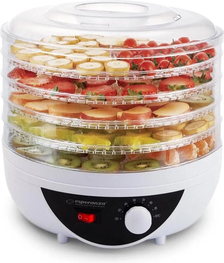 Esperanza Voedseldroger Transparant Wit 250 W EKD002