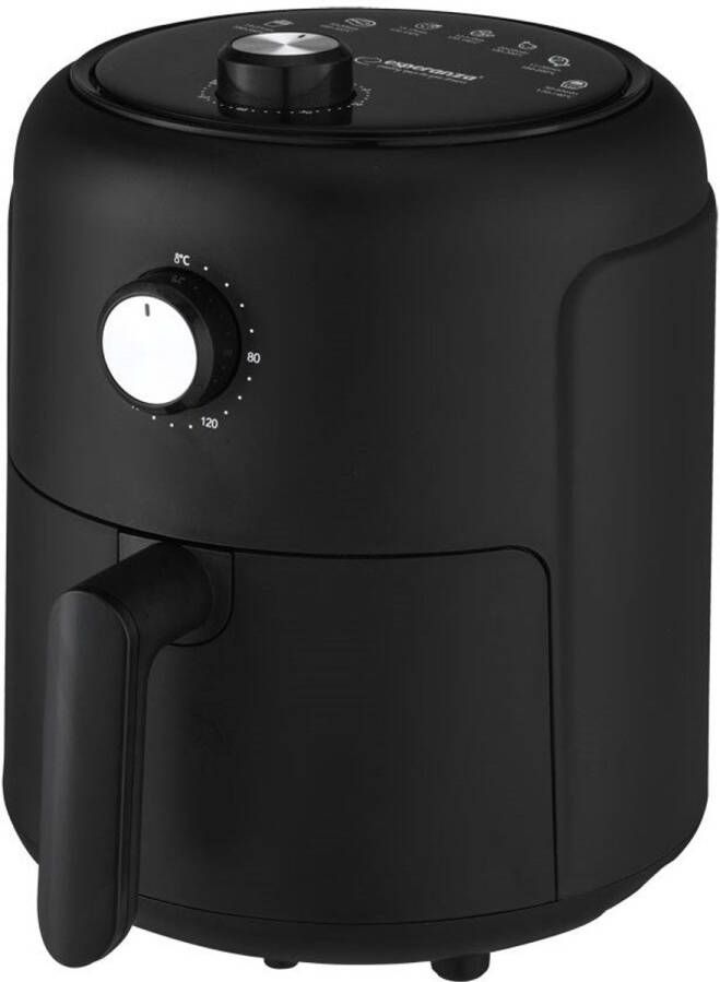 Esperanza Heteluchtfriteuse – 2 6L – 1000W – Olievrij frituren – Compact design – Timer & temperatuurregeling