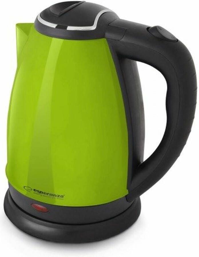 Esperanza Waterkoker EKK113G Zwart Groen plástico acero inoxidable 1800 W 1 8 L