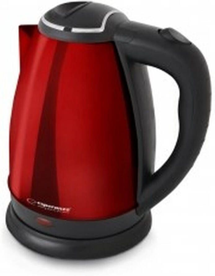 Esperanza Waterkoker EKK113R Zwart Rood Roestvrij staal Plastic 1800 W 1 8 L