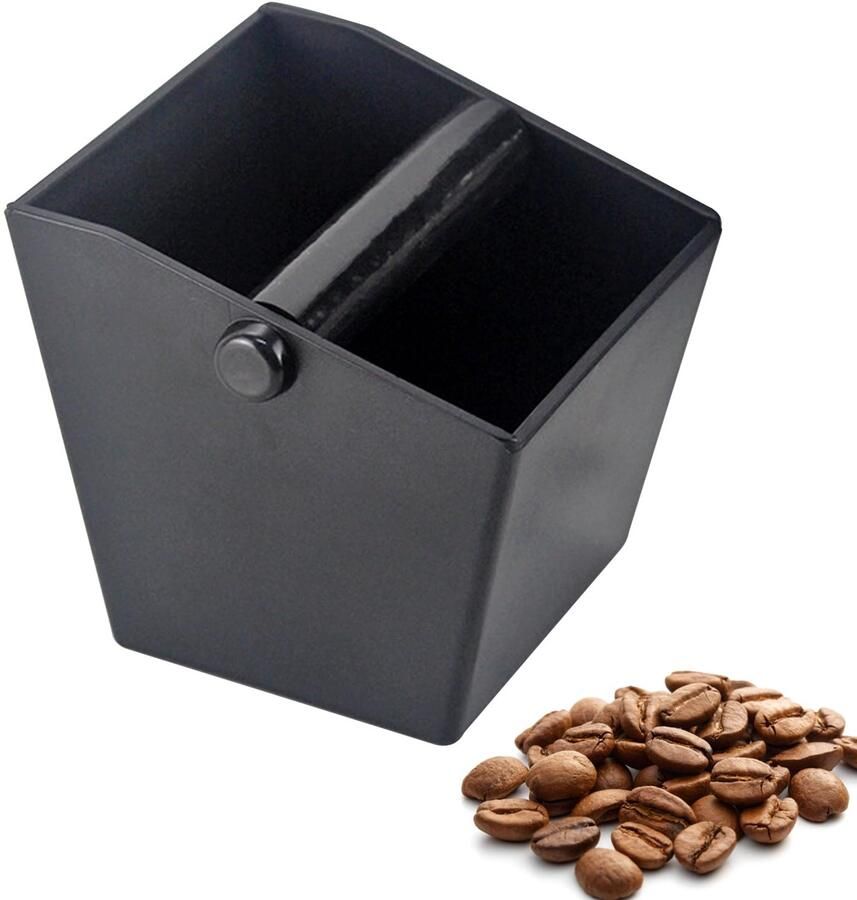 Espresso Knock Box met Geluidsabsorberende Impact Bar