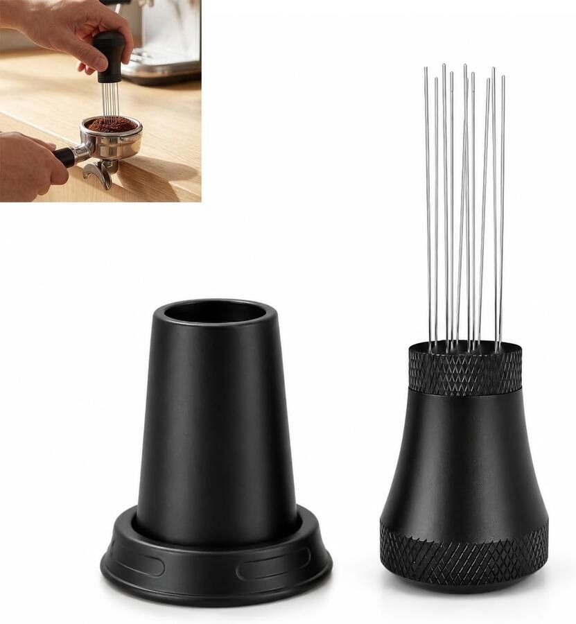 Espresso Tool 10 Naalden voor Evenredige Extractie Zwart