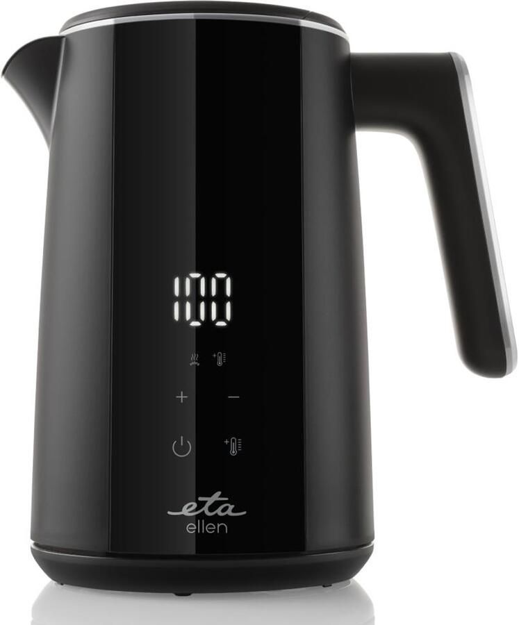 Eta Ellen Serie Elektrische Waterkoker 1 5L Zwart Temperatuurregeling