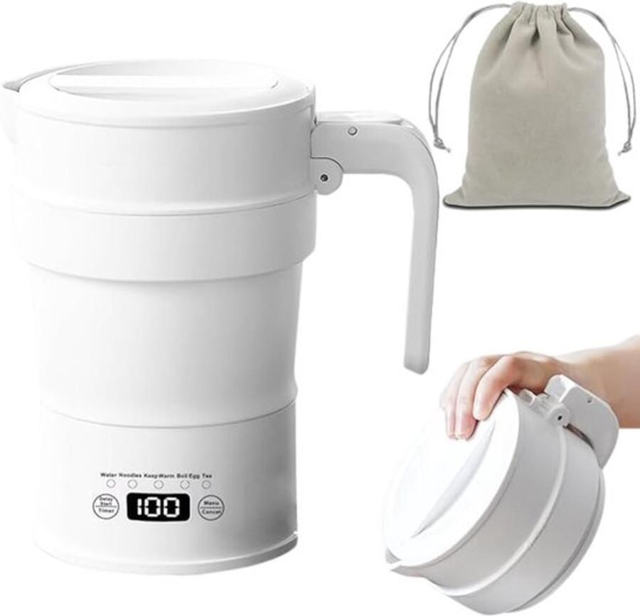 Eternity Moda Waterkoker camping 16cm x 12cm x 8cm WIt Waterkoker klein Waterkoker reis