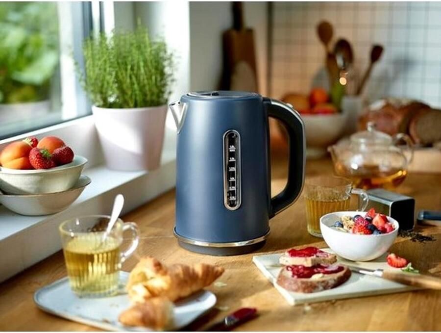 Eternity Moda Waterkoker camping Grijs Blauw Waterkoker reis Waterkoker klein 16cm x 23cm x 26cm; 1.2 kg