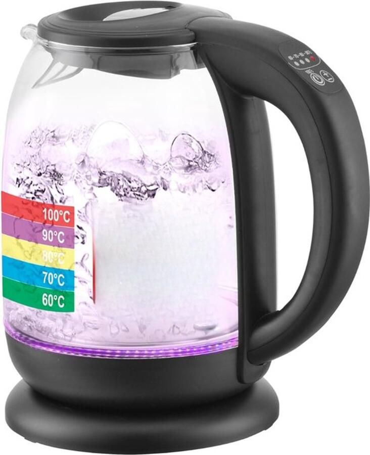 Eternity Moda Waterkoker glas 23cm x 19cm x 24cm Zwart