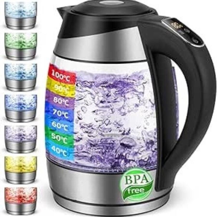 Eternity Moda Waterkoker glas Zwart 22cm x 19cm x 25cm; 1.42 kg