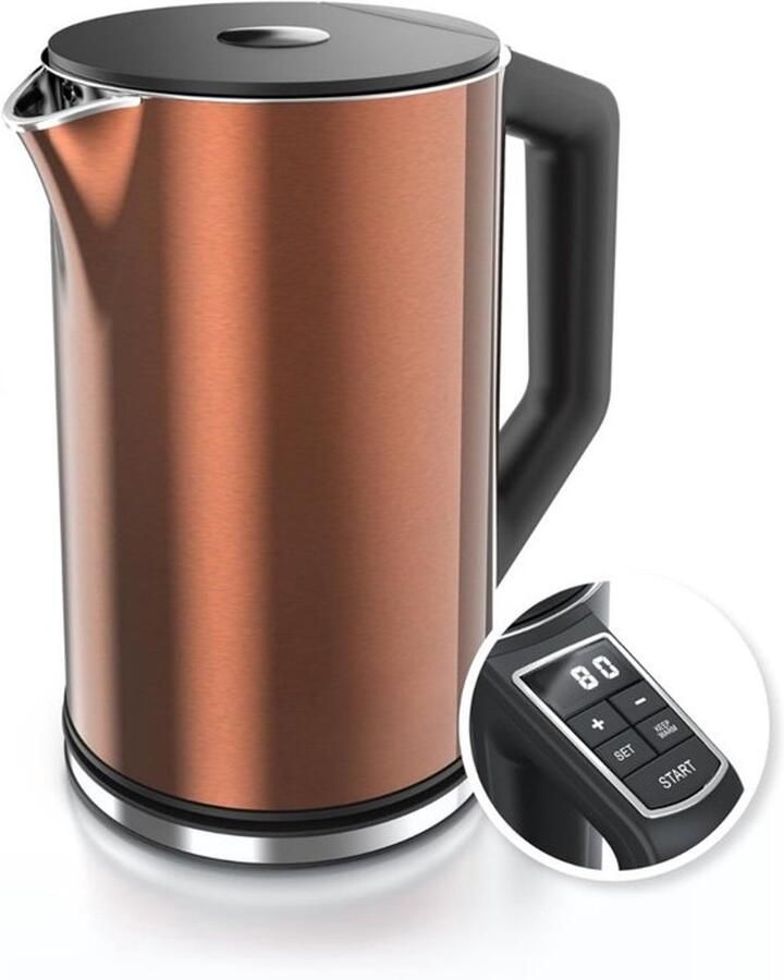 Eternity Moda Waterkoker met Temperatuurregeling ‎16cm x 22cm x 25cm Bruin