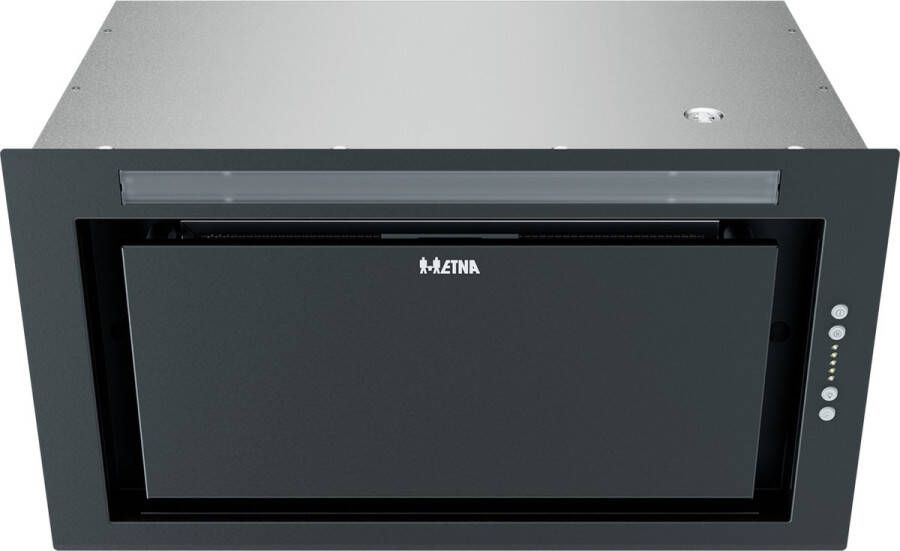 ETNA AI752ZT Inbouw afzuigkap 52 cm Mat zwart 650 m³ h Energielabel B Verlichting met LED strip