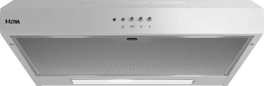 ETNA AO461WIT Onderbouw Afzuigkap WIT 60 cm 3 standen Mechanische druktoetsen LED verlichting Geschikt voor afvoer naar buiten en recirculatie 1 motor
