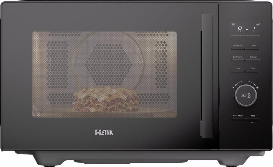 ETNA CMV825 Combi Magnetron – Vrijstaand – 25 liter – 900 watt – Grill – Turbo hetelucht – 10 automatische programma s – Zwart