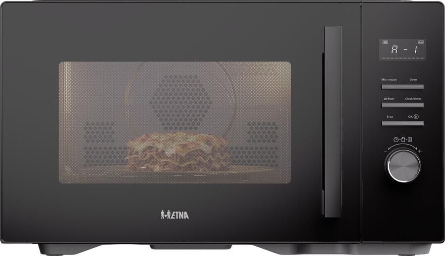 ETNA CMV829 Combi Magnetron – Vrijstaand – 29 liter – 1000 watt – Grill – Turbo hetelucht – 10 automatische programma s – Zwart