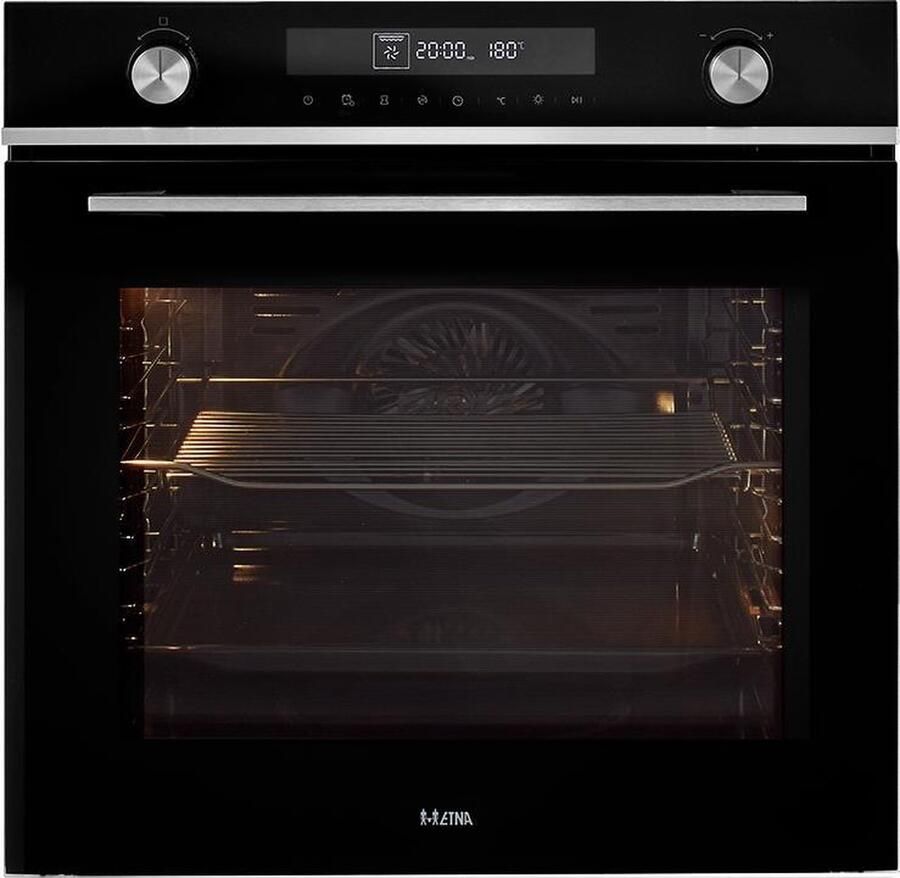 ETNA OM470ZT Oven multifunctioneel nis 60 cm Zwart Push-Pull Trendlijn design Inhoud 72 liter Timer Turbo hetelucht - Foto 2