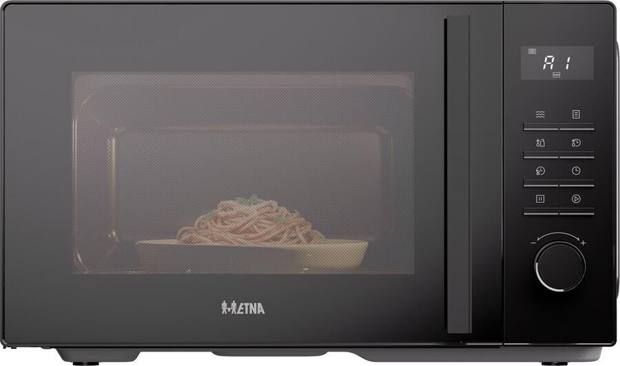ETNA SMV825 Solo Magnetron – Vrijstaand – 25 liter – 900 watt – 5 standen – 8 automatische programma s – Zwart