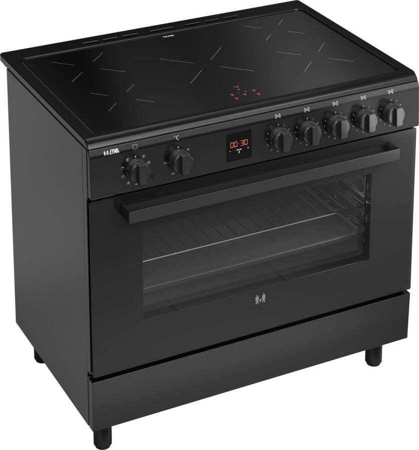 ETNA FI590ZWA Inductiefornuis (90 cm) Zwart glas 3-fase - Foto 3
