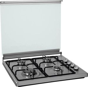 ETNA KGV358RVS Vrijstaande Gas kookplaat RVS