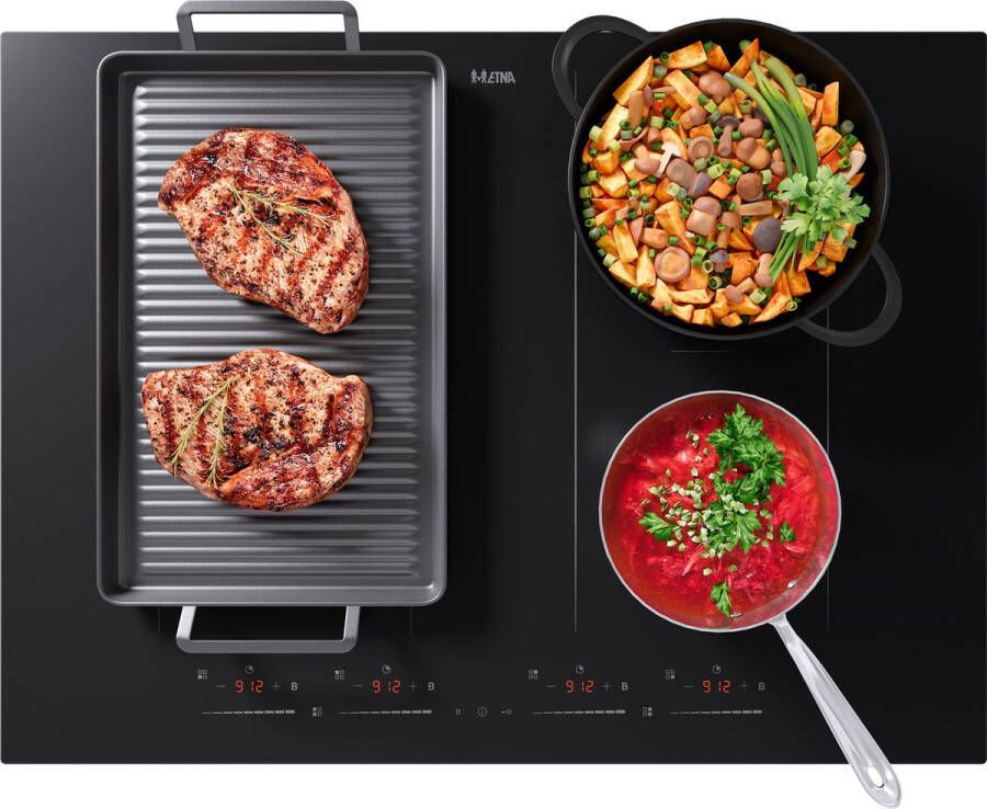 ETNA KIF572ZT Inductiekookplaat 70 cm 4 zones 4 koppelbare zones