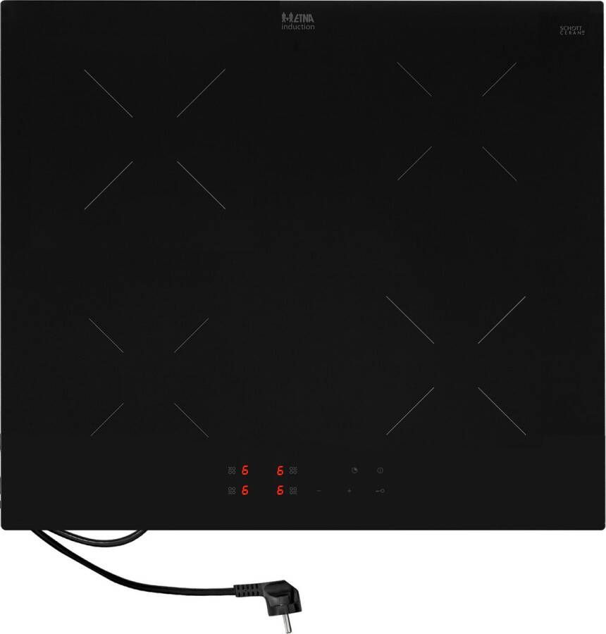 ETNA KIS260ZT Inbouw inductiekookplaat 1-fase (Plug & Cook) 60 cm breed 4 kookzones