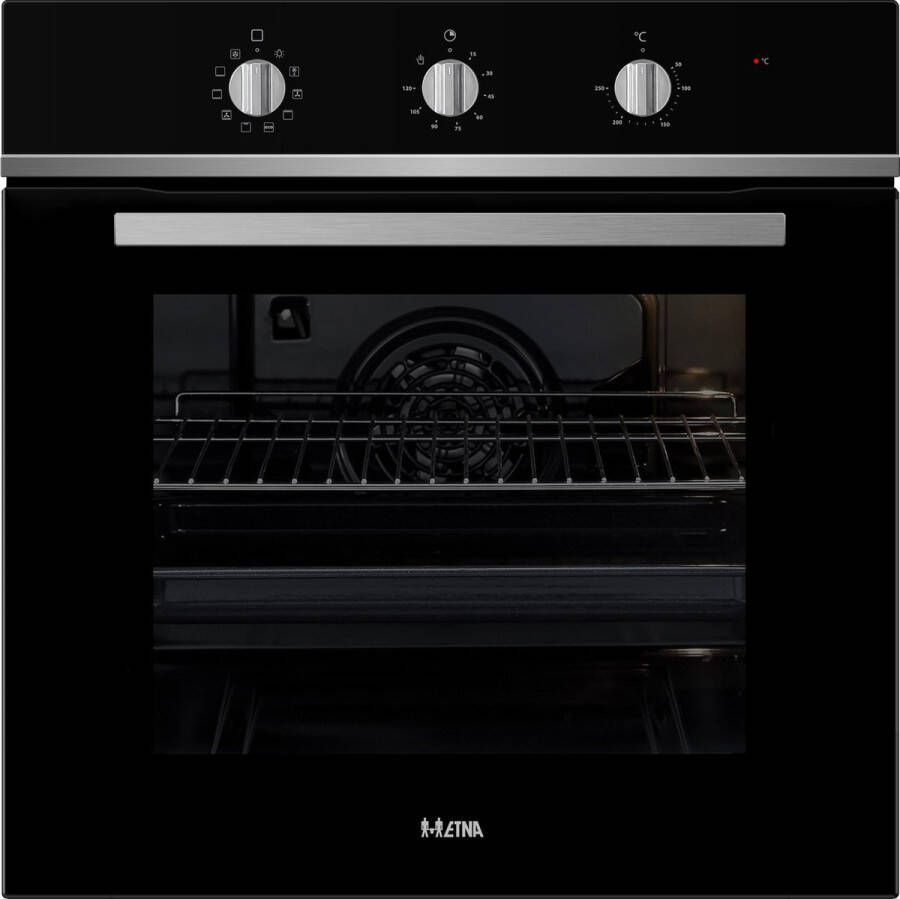 ETNA OM165ZT inbouwoven 60 cm 65 Liter 5 insteekniveaus ovenverlichting mechanische timer met uitschakelfunctie 5 insteekniveaus