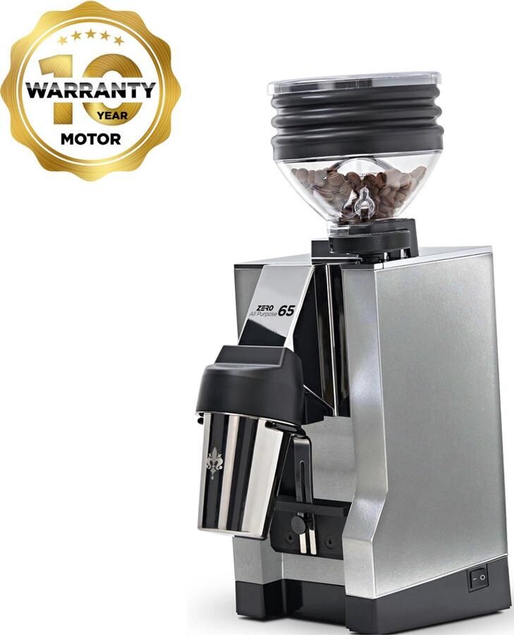 Eureka Mignon Zero 65 All Purpose Espresso Coffee Grinder Chrome