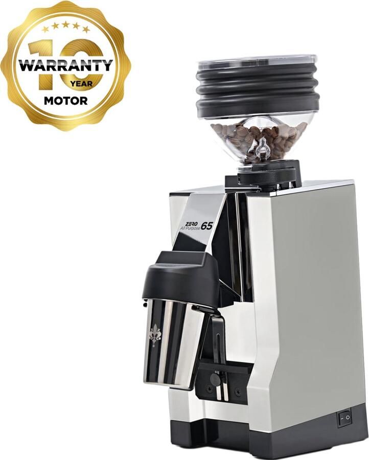 Eureka Mignon Zero 65 All Purpose Espresso Coffee Grinder Matt White