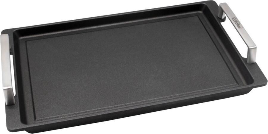 Eurolux Teppanyaki met RVS grepen 41 x 24 x 2 5 cm flexinductie combizone Bosch en Siemens Compatible