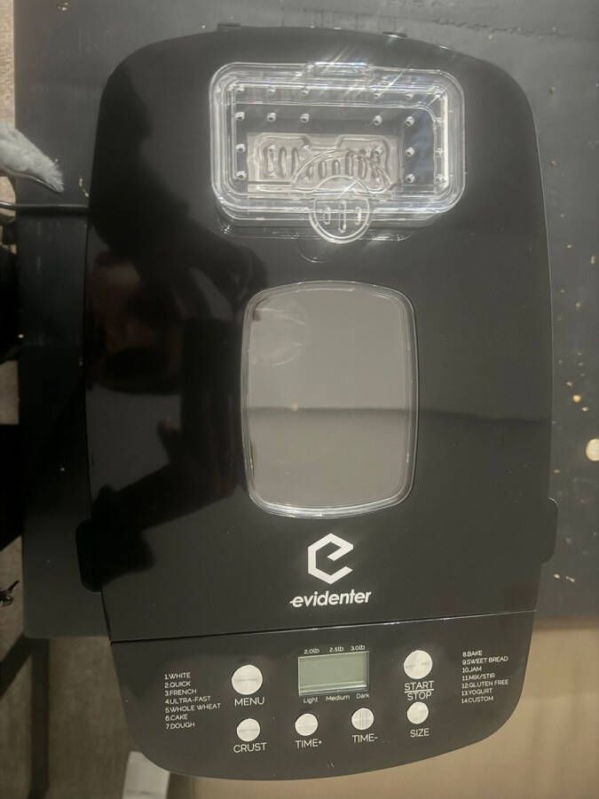 Evidenter BM800 Broodbakmachine Brood 1.3 KG Capaciteit Warmhoudfunctie Ingrediënt Dispenser 14 Bakprogramma s Incl. Glutenvrij programma - Foto 4