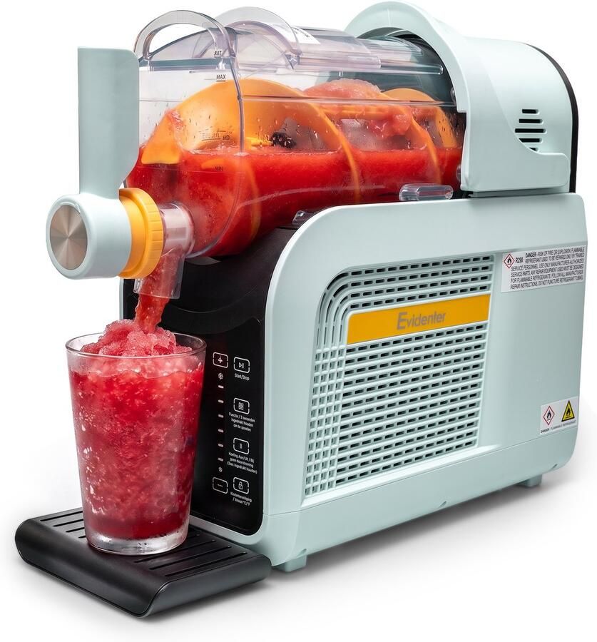 Evidenter Slushmachine Softijsmachine Slush Puppy Maker IJsmachine Zelfreiniging 5 Voorinstellingen